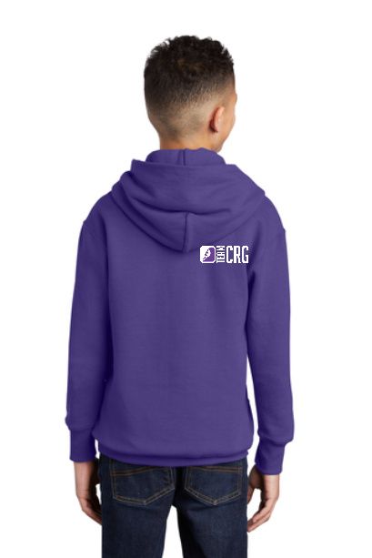 Team CRG Purple Hoodie Youth — teamcentralrock.com